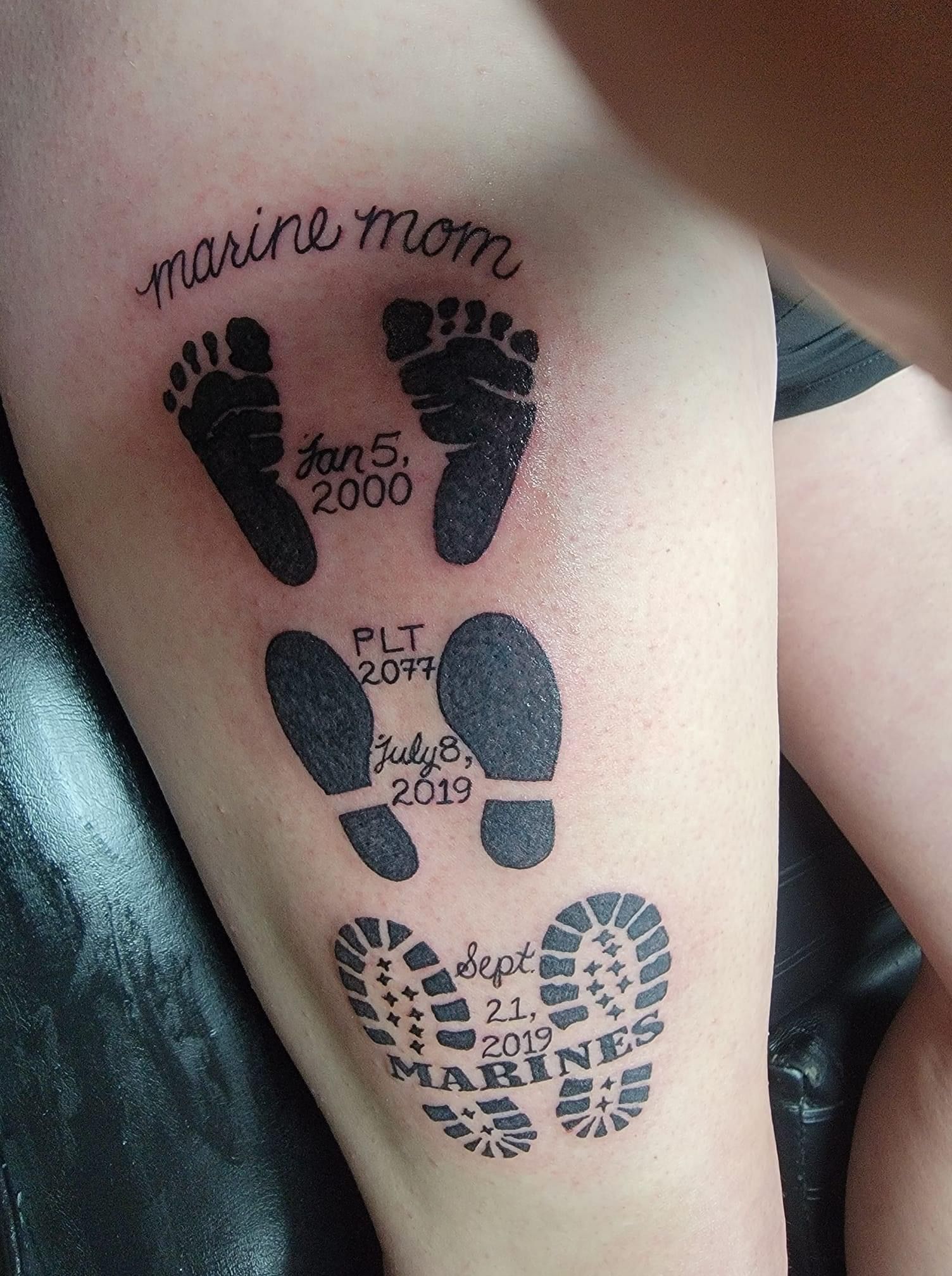 12 Marine Mom Tattoos That Show Pride
