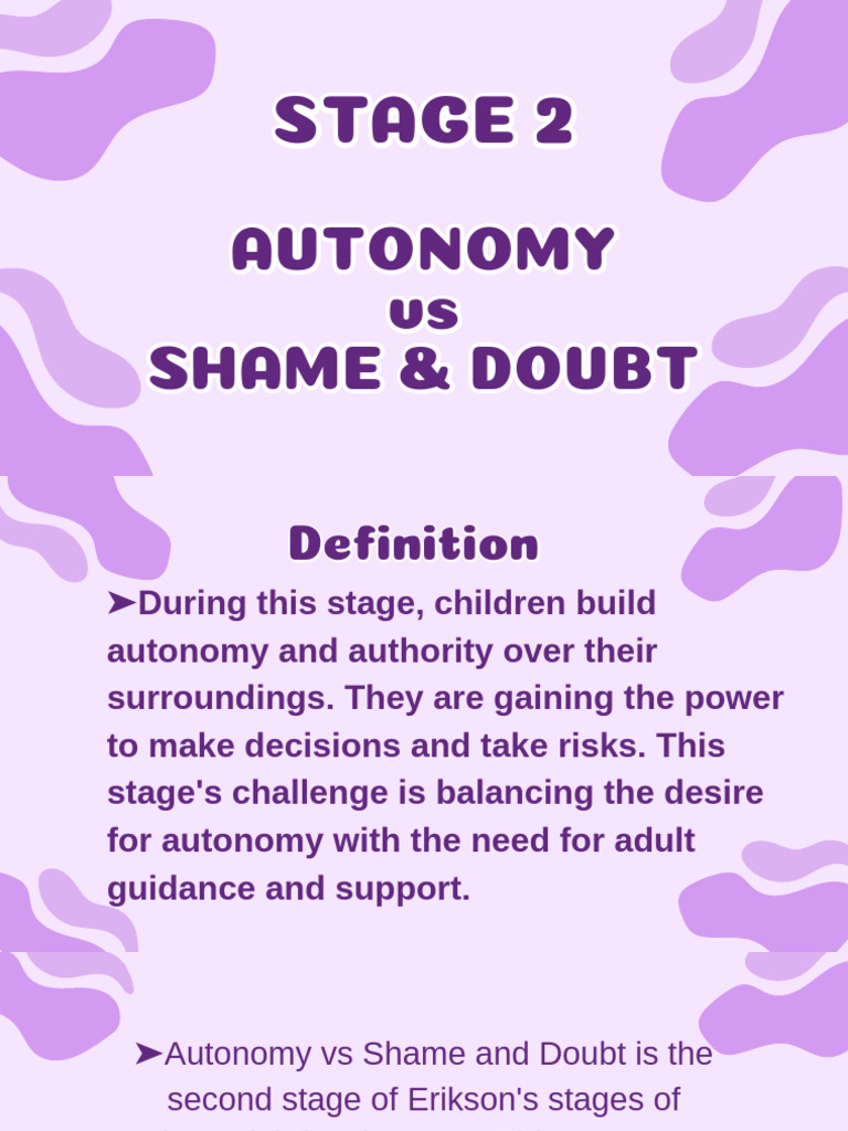Autonomy Vs Shame Overcome Selfdoubt Autonomy Vs Shame Overcome Selfdoubt