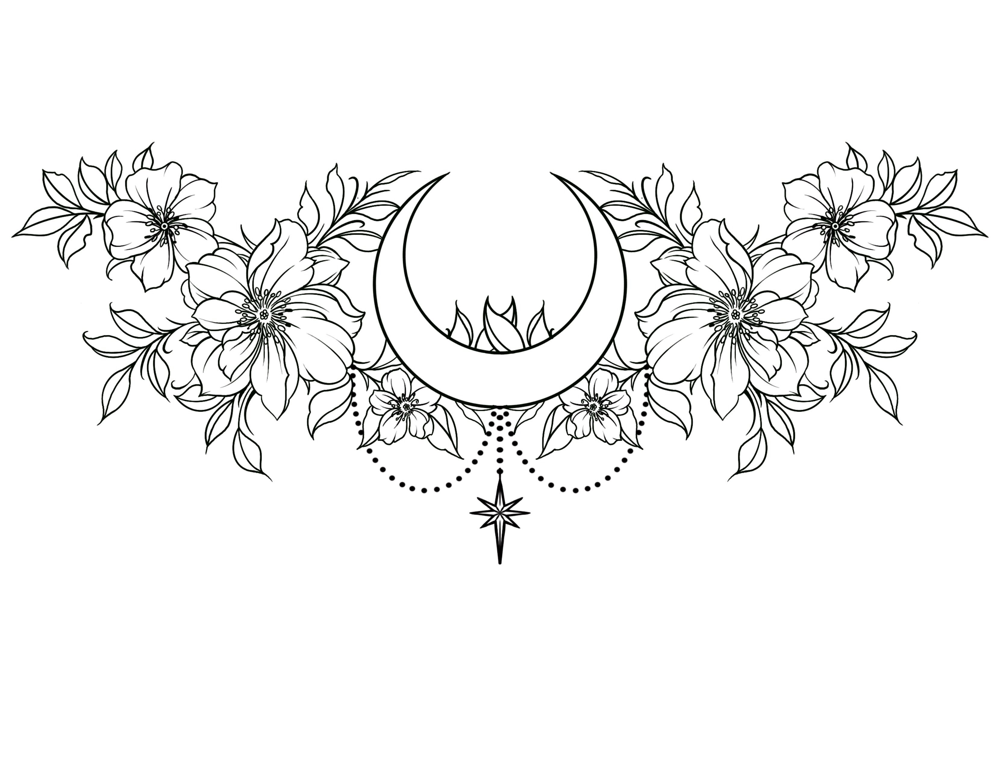 Chest Women's Body Tattoo