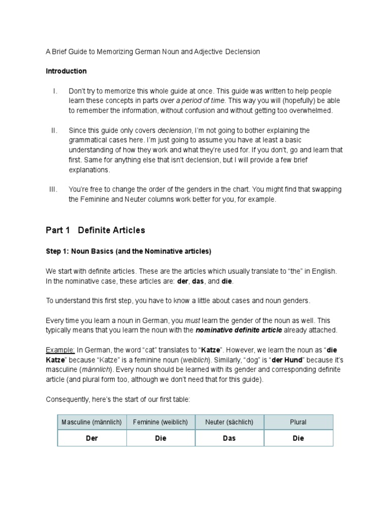 German 3Rd Declension: Comprehensive Guide Inside German 3Rd Declension: Comprehensive Guide Inside