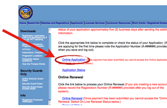 Nevada Pilb Guard Card
